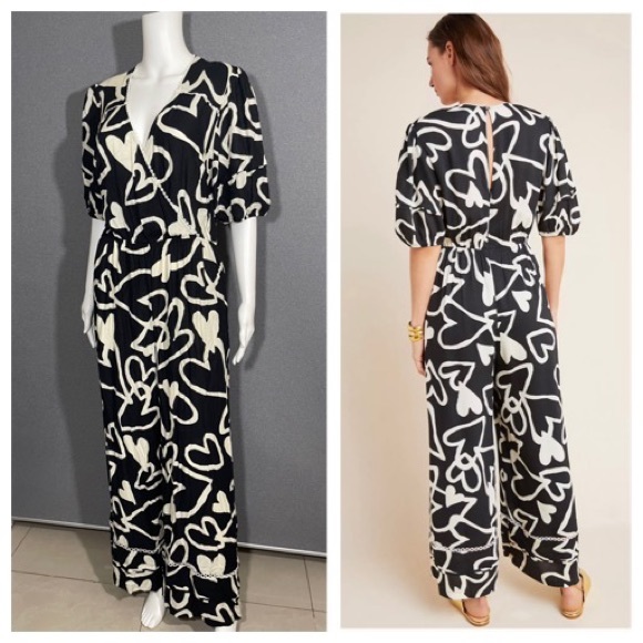 Farm Rio Anthropology Sinead herts jumpsuit - Picture 2 of 14